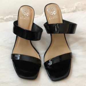 Vince Camino Black double strap 3 1/2 in heels